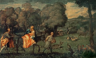 The Flight into Egypt by Tiziano Vecelli